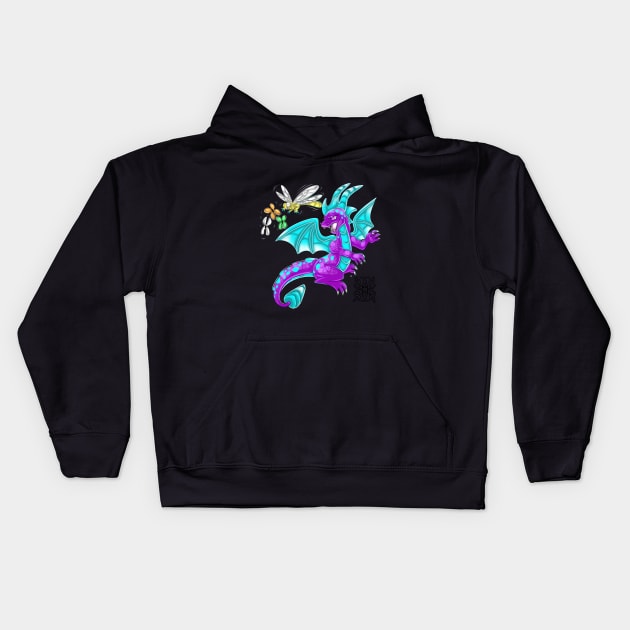 Spyro Reignited Trilogy (Spyro 2 Ice Powered) Kids Hoodie by Sapphirus